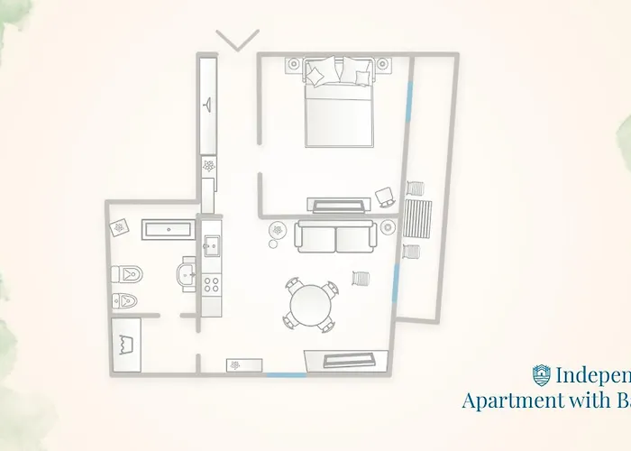 Appartement Independence With Balcony By Rent *